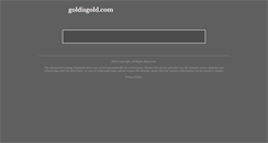 Desktop Screenshot of goldisgold.com